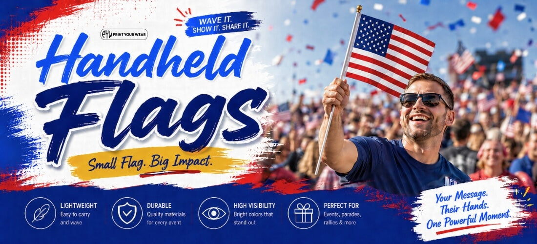 hand held flags