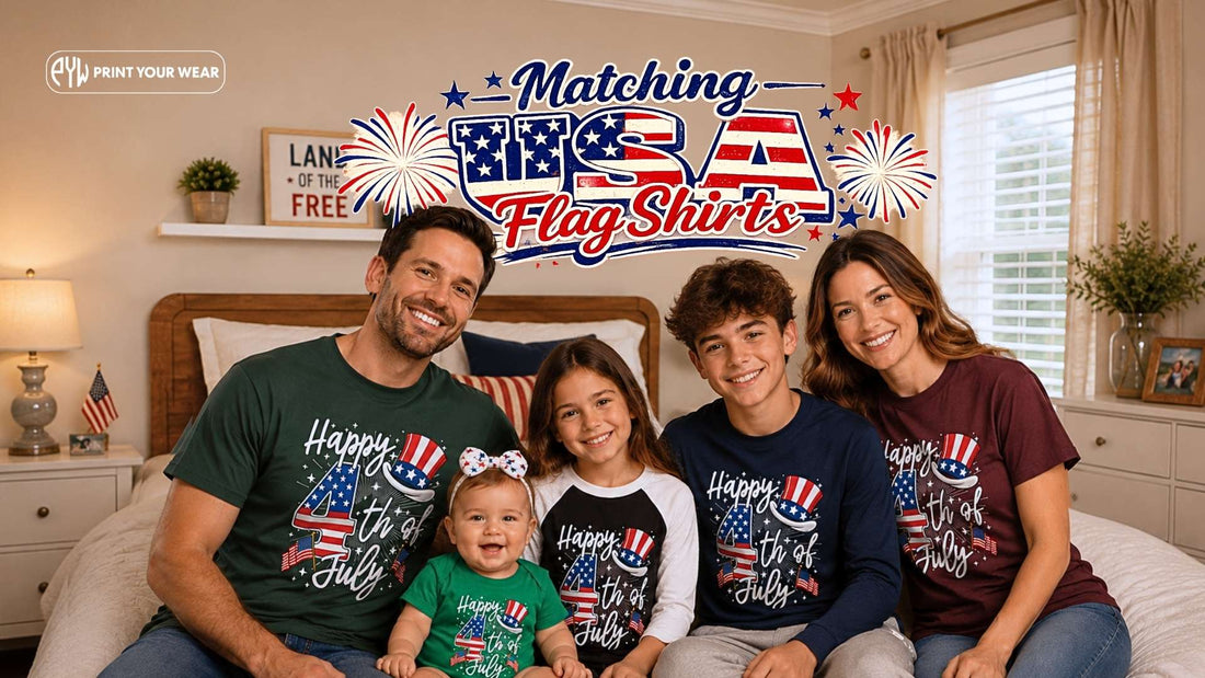 Matching USA Flag Shirts