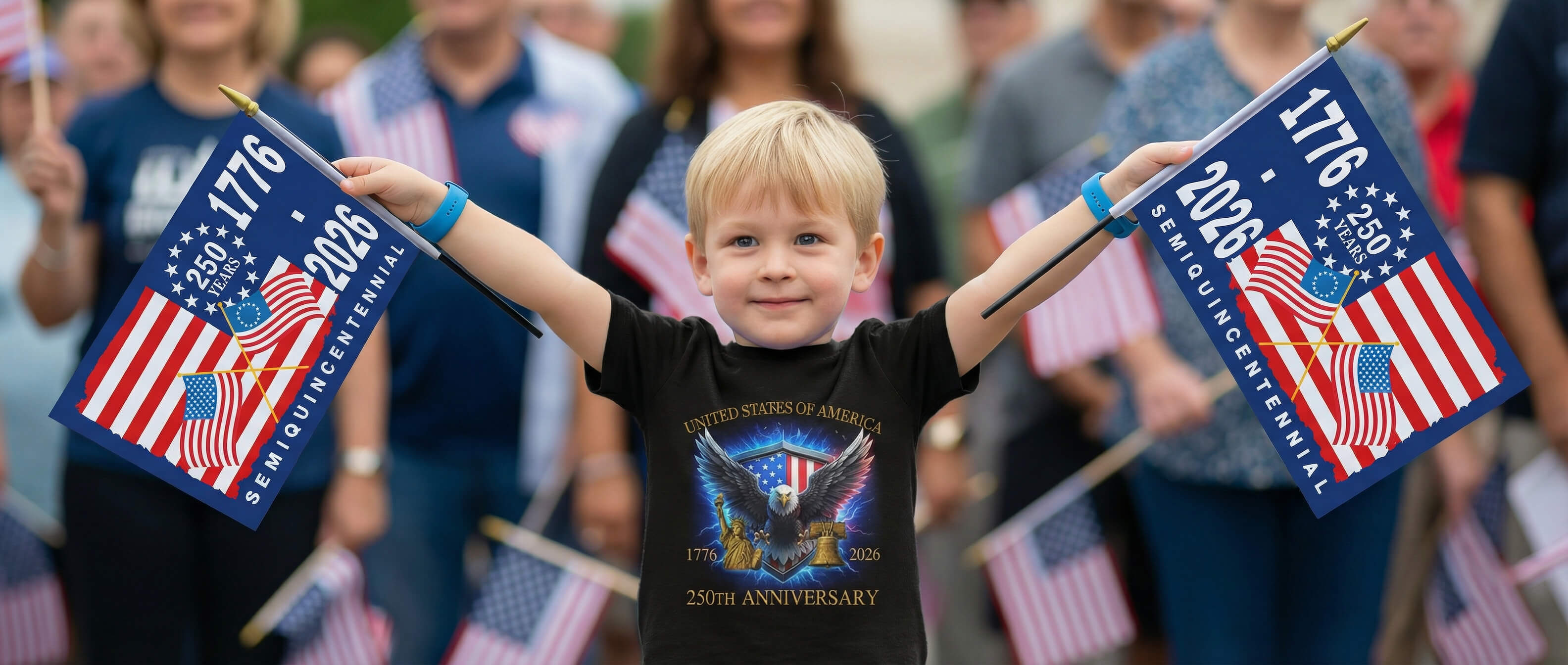 The product line must reflect the 250th anniversary.